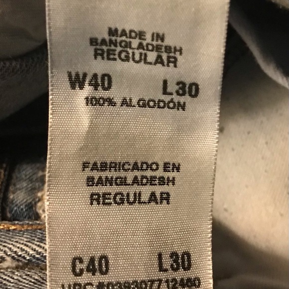 Levi Strauss signature regular Fit jeans size 40x30 Preowned - Picture 7 of 7